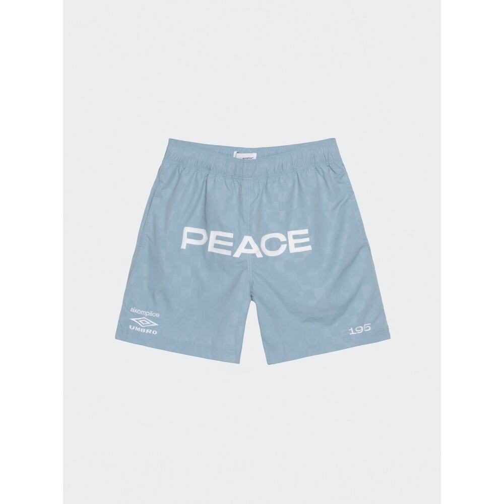 New - Blue - AK + Umbro - Peace Checkerboard Shorts